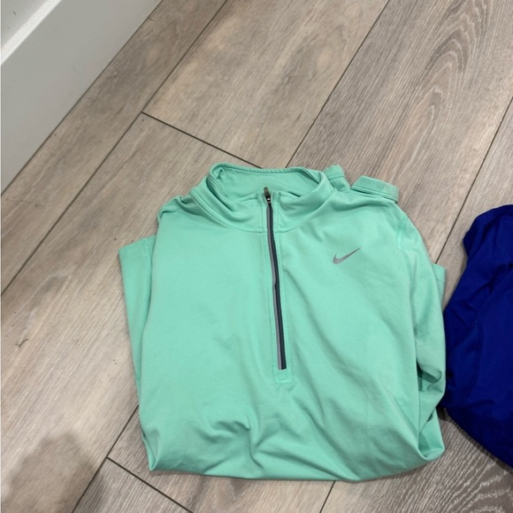 Nike running 1/4 zip bundle mint green and purple size M - Picture 2 of 6